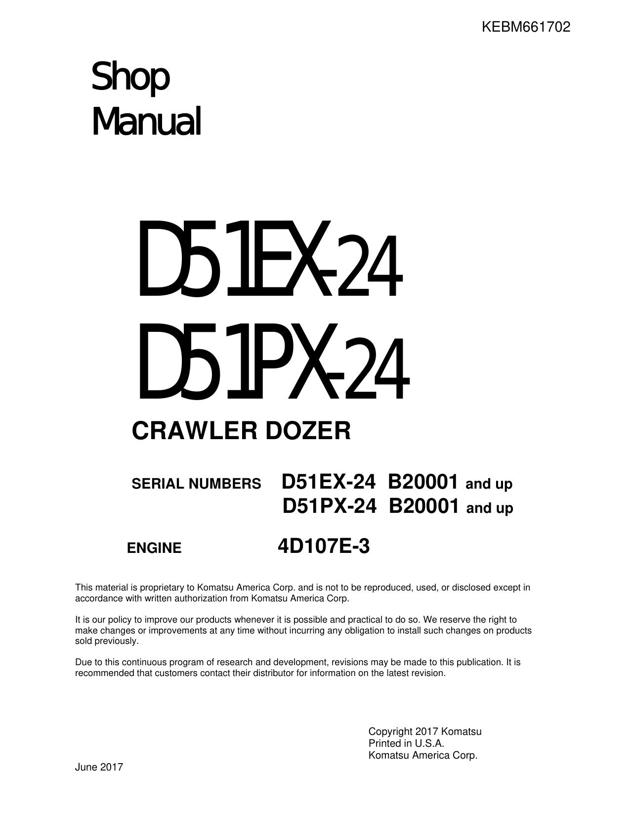 D51EX-24 D51PX-24 Shop Manual